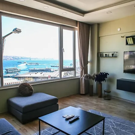 Full Bosphorus View In Kabatas Lejlighed *