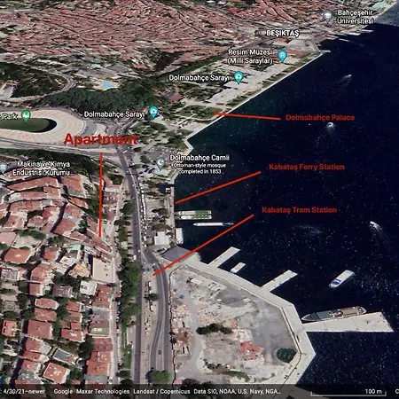 Full Bosphorus View In Kabatas Apartment